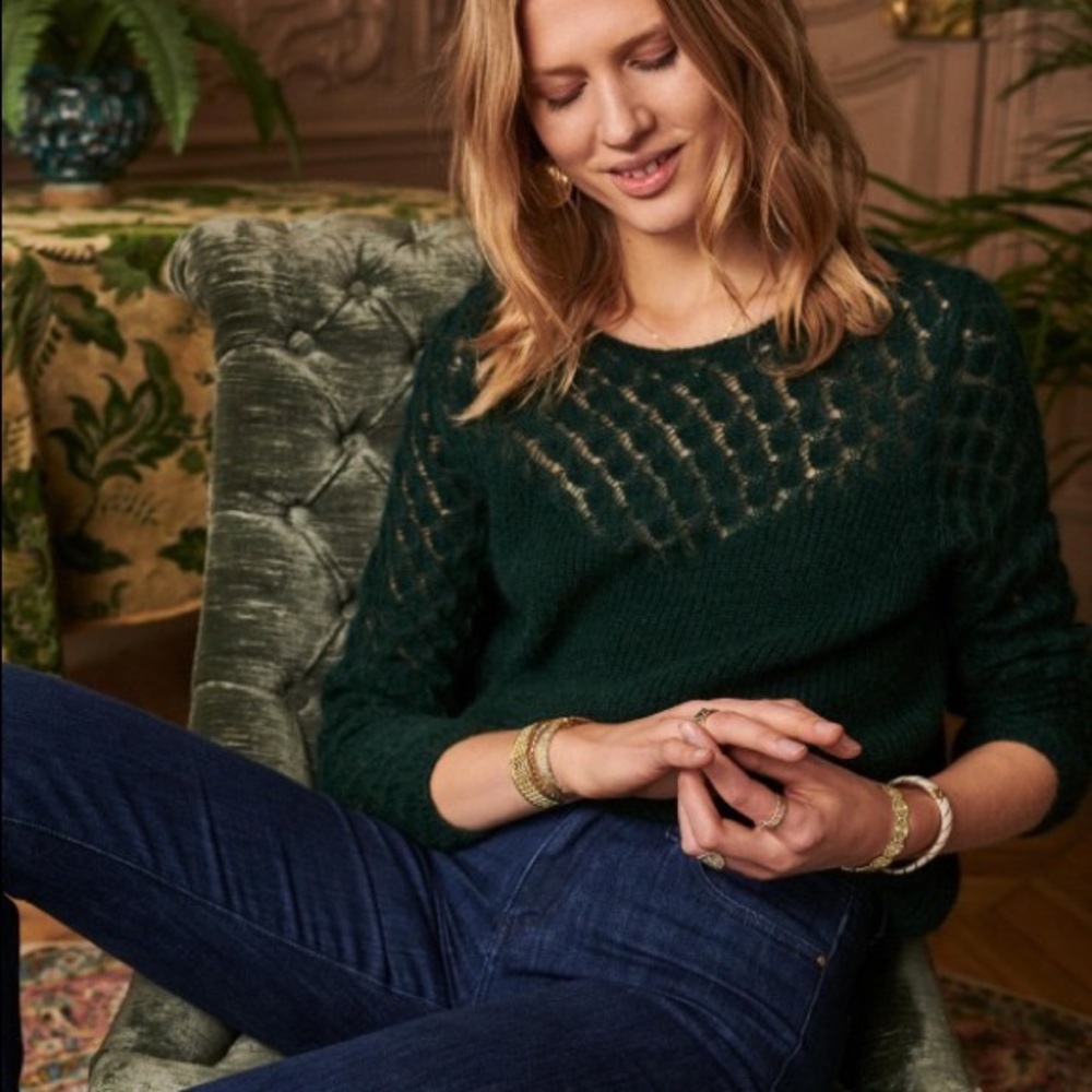 Sezane Hortense Sweater - Green